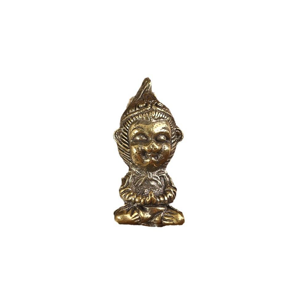 Brass Sun Wukong keychain pendant old monkey five emperors money car key pendant accessories pure copper Wukong copper