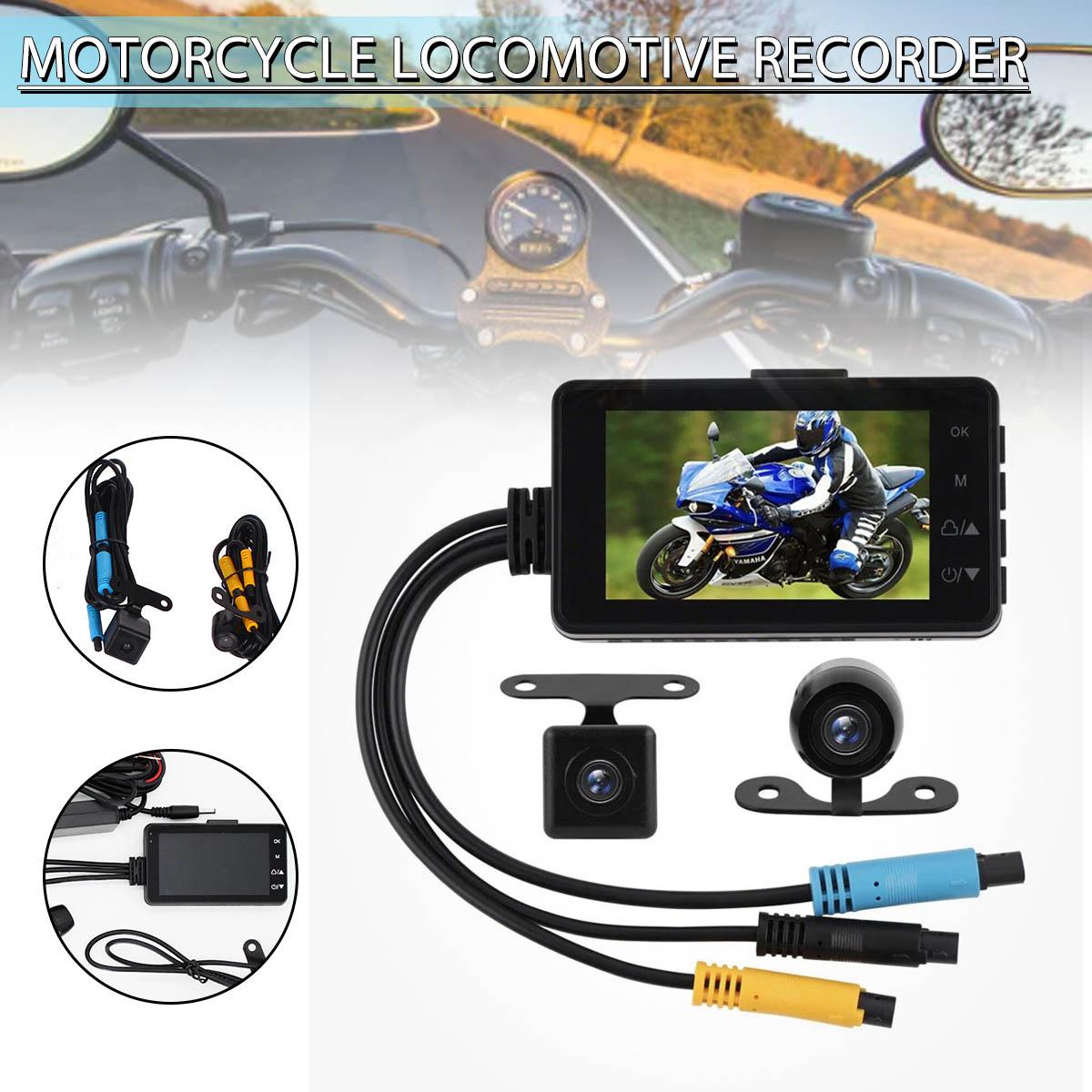 

PDTO HD 1080P мотоциклетный видеорегистратор с двумя объективами, передняя и задняя камера, видеорегистратор