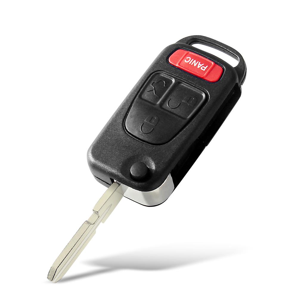 Funda Carcasa de Mando a Distancia para Llave Plegable de 1 Botón con Entrada sin Llave para Llave Mercedes Para Benz C E S Ml Sl Ml55 Amg S500 Sl500