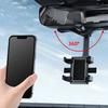 Car Rearview Mirror Phone Holder 360° Retractable Rotatable Cell Phone Holder Clip Mobile Phone GPS Support Phone Mount Stand