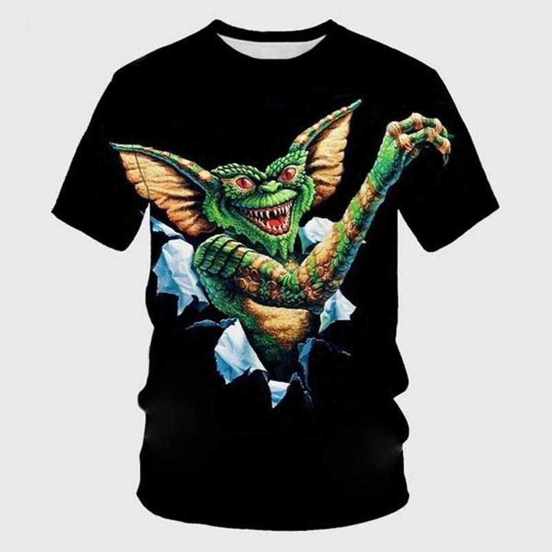 New Fashion Comedie Film Cartoon Gremlins 3D Print Tricouri bărbați femei Vară amuzant Cool Harajuku Streetwear Tricou unisex
