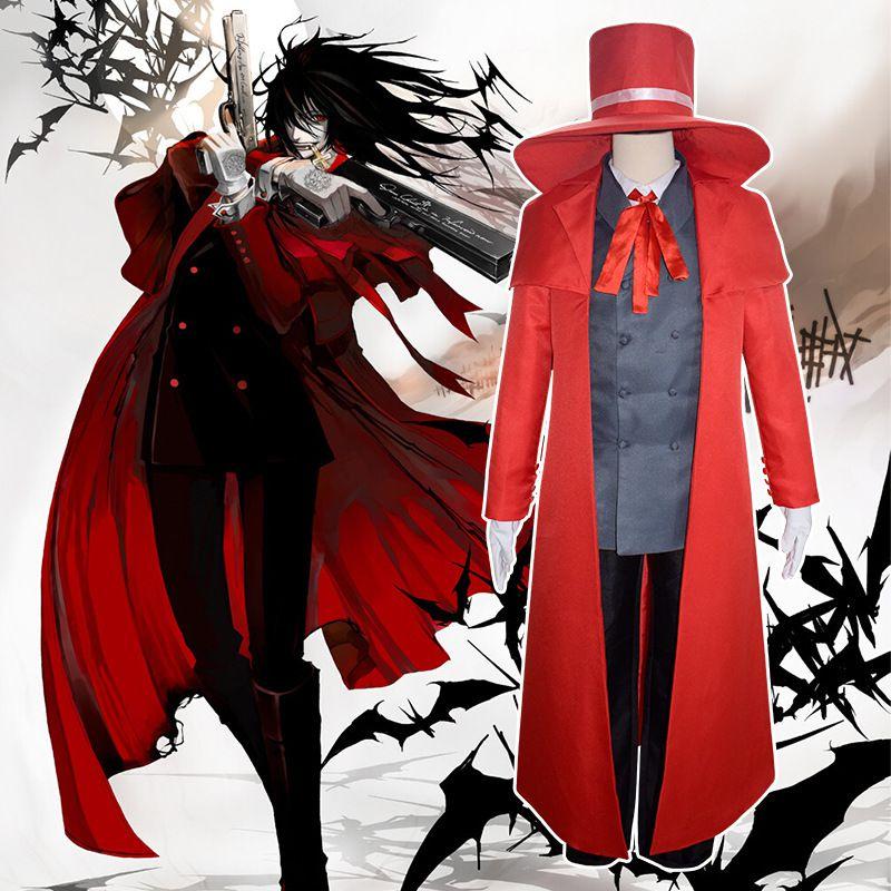Hellsing Ultimate Alucard Cosplay Halloween Christmas Party Costume Suit Trench