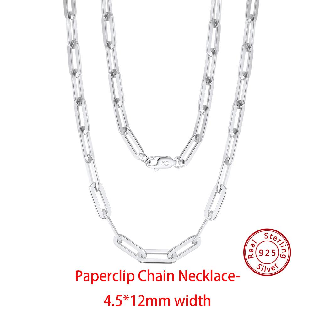 EFFIE QUEEN Real 925 Sterling Silver Diamond Cut Twist Rope Figaro Cuban Snake Bead Box Link Chain Necklace DIY Fine Jewelry SC
