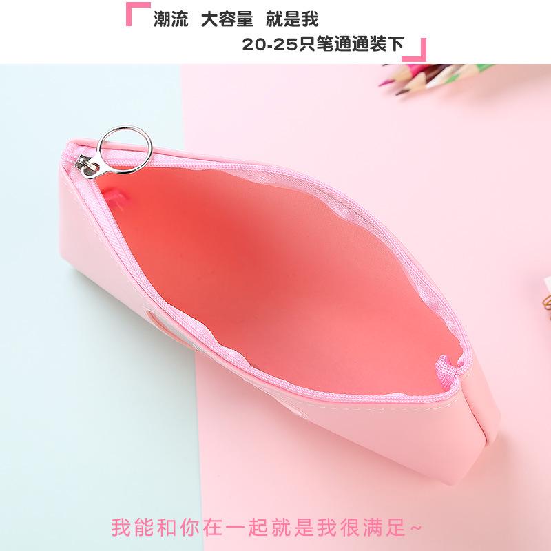 1 Pcs Kawaii Pencil Case Laser love Estuches School Pencil Box Pencilcase Pencil Bag School Supplies Stationery