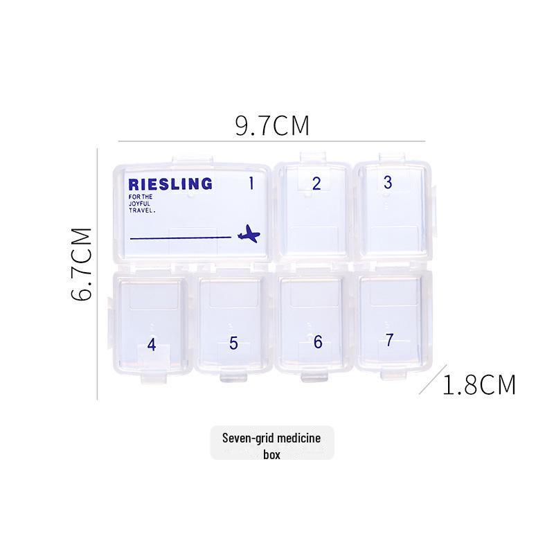 Miniaturowe pudełko na leki z 8 kratkami – przenośny i wygodny organizer na tabletki dla osób starszych