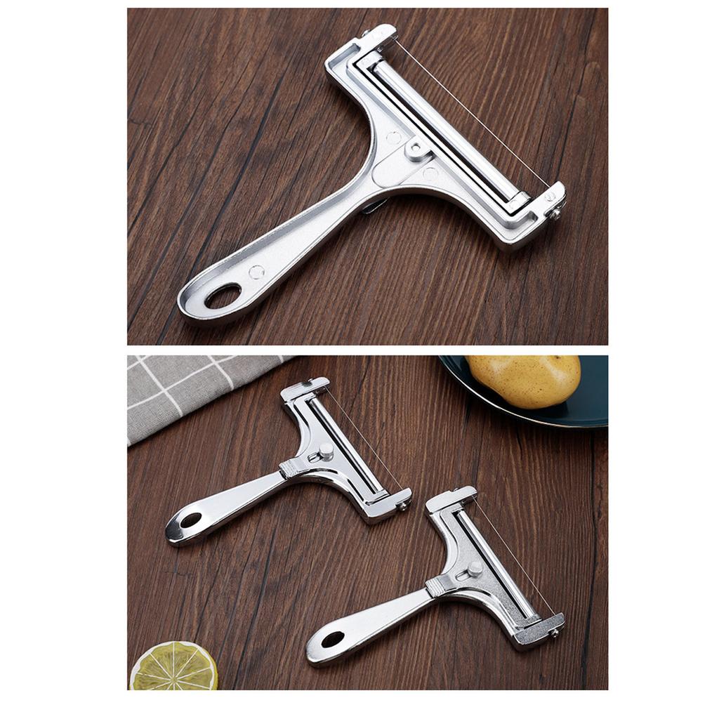 Handheld Cheese Cutter Stainless Steel Wire   Thickness Cheese Slicing Tool for Mozzarella Cheddar