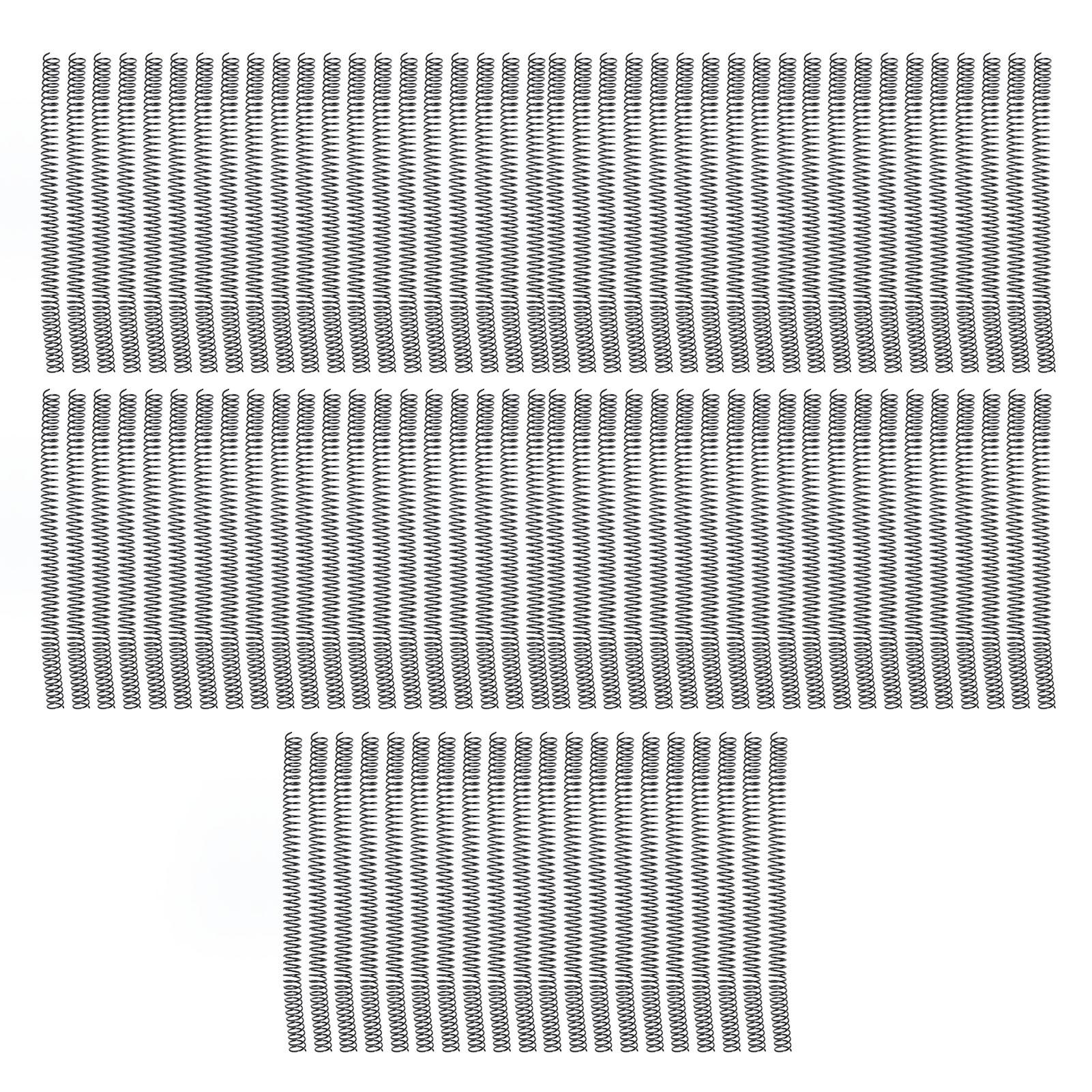 

100PCS Binding Spiral 12.7mm Diameter 48 Teeth 4:1 90 Pieces Paper Capacity Binding Spirals