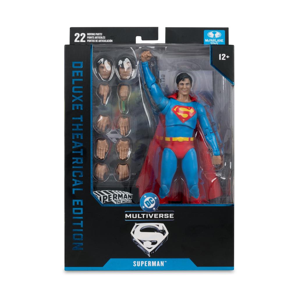 McFarlane DC Multiverse Superman The Movie Actionfigur Kinospielzeug (Superman 1978) 7 Zoll (Deluxe-Version)