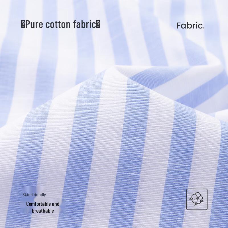 Navigare Women's Striped Loose Short Sleeve Cotton Shirt