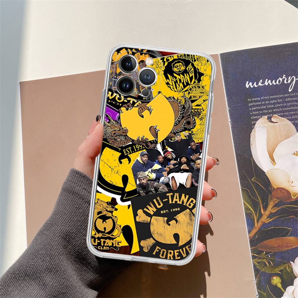 W-wu T-tang Clan Gruppo Musicale Hip-hop Adatto per Custodia Telefono IPhone 16 15 Promax IPhone 14 11 12 High End 13 Pro Silicone