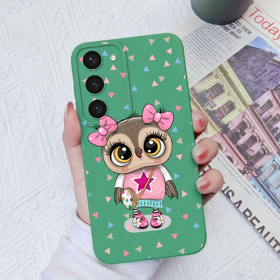 For Samsung S23 Ultra Plus FE Phone Cases Fashion Camera Protection Original Soft Liquid Silicone Cover For Samsung S 23 Shell
