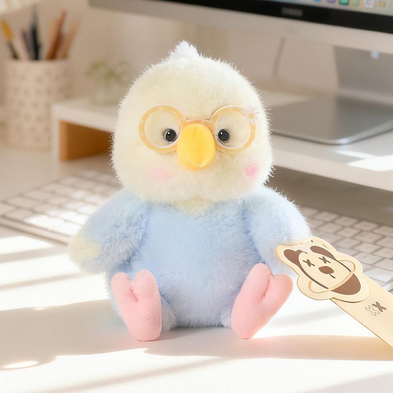 15Cm Stuffed Colorful Parrot Plush Doll Soft Blue Yellow Green Pink Bird Cute Plushie Appeasing Gift