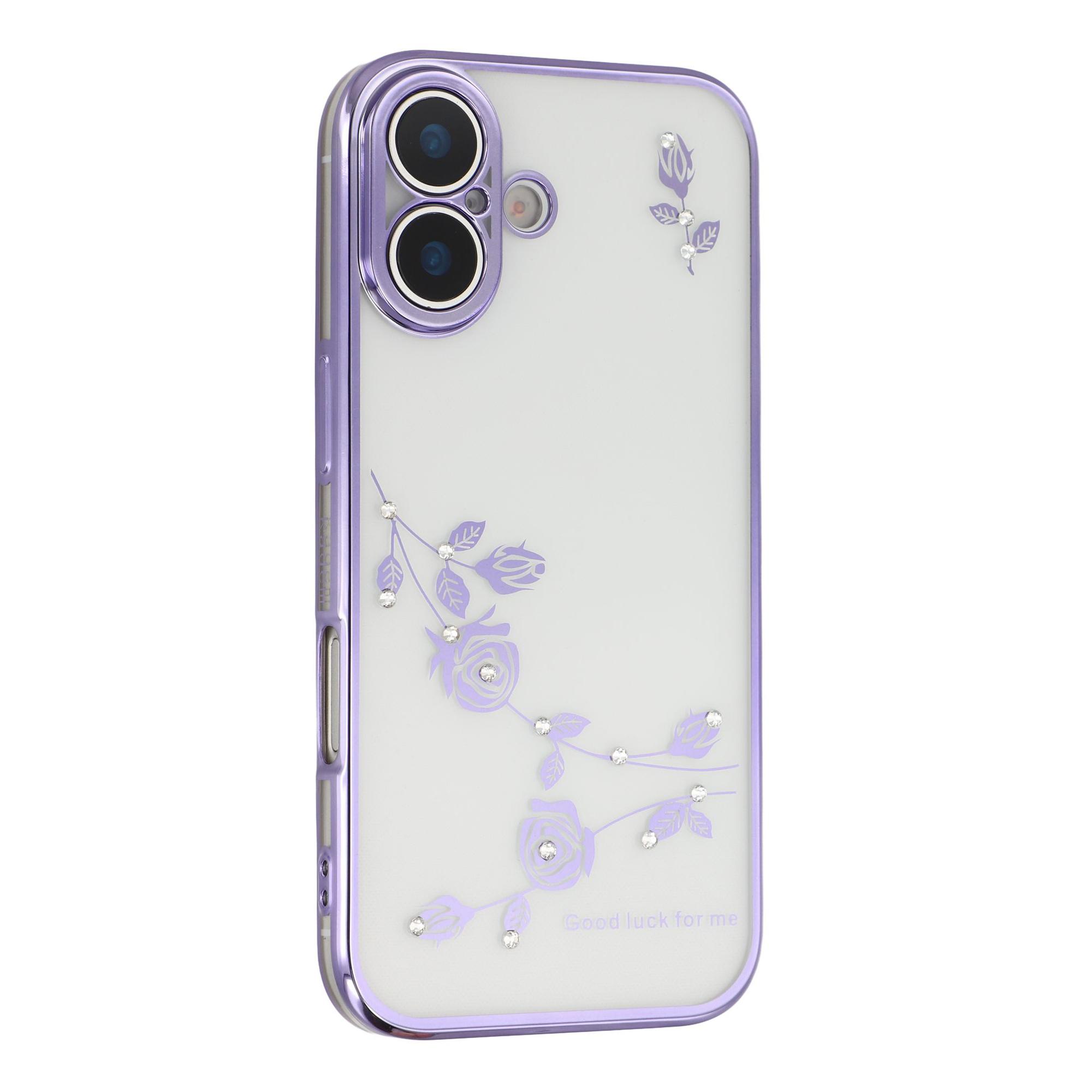 

KADEM Для iPhone 17 Чохол Квітка Стрази Декор ТПУ Покриття для Телефона B