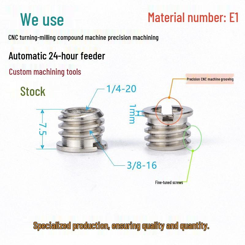 

Адаптер головки штатива/монопода для зеркальной камеры: Крышка винтовой гайки от 1/4 до 3/8.