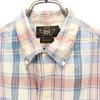 RRL Black Tag One Star Check Pattern Short sleeve shirt S RALPH LAUREN Men's Used