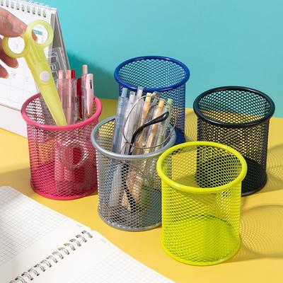 Eisenkunst Stifthalter - Kreative Runde Multifunktionale Metall-Aufbewahrungsbox für Büro & Studenten-Schreibwaren
