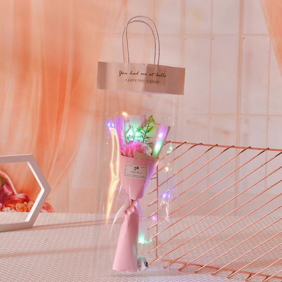 Міні-букет штучних троянд Ручної роботи Мильні квіти Пелюстки Декор Романтичний Подарунок на День Святого Валентина День народження для Жінок Матері Дружини Дівчини