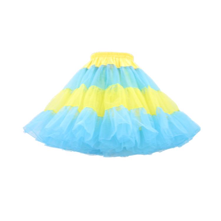 Dreilagiger Lolita Mesh Tutu Unterrock mit Kristallgarn