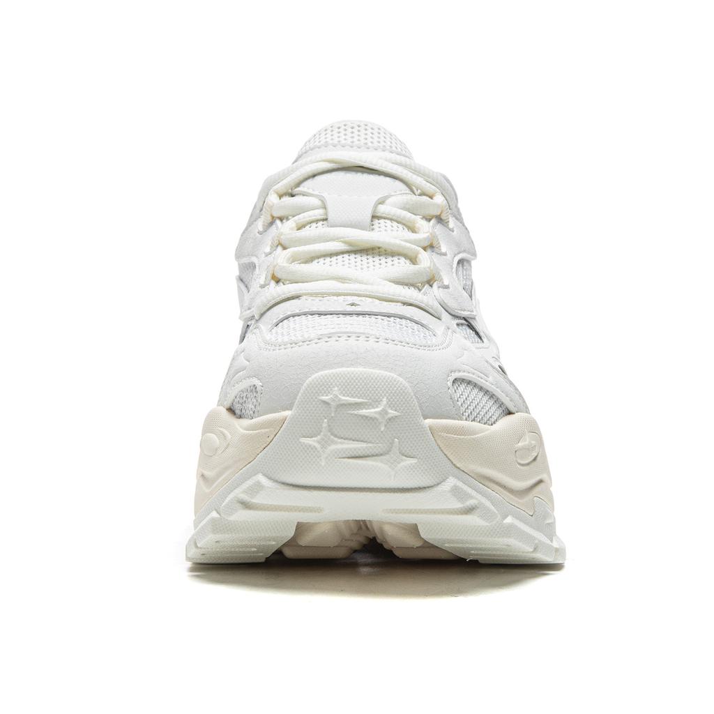 Li Ning Star Cushioning Slip Resistant Abrasion Resistant Breathable Height Increasing Low top Casual Shoes Women's AGCW022-2