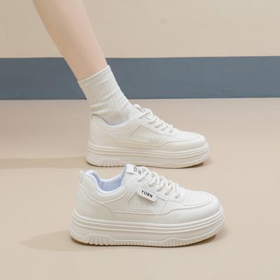 Scarpe bianche basse primavera 2025 nuova versione coreana ins studentesse aumento altezza plateau scarpe sportive da ginnastica scarpe casual donna XW312