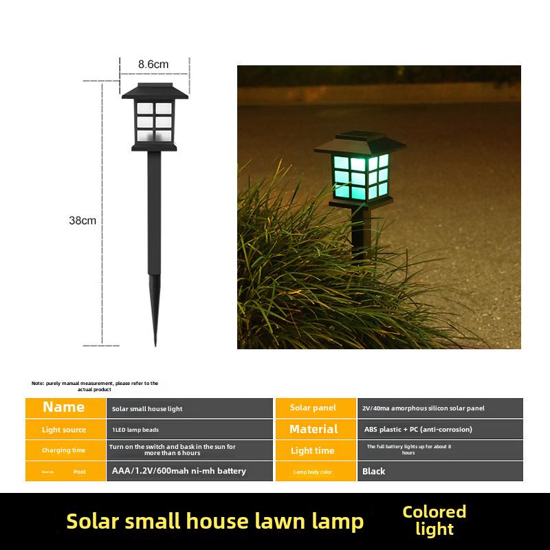 Solar LED Garden Lantern: Outdoor Decorative Courtyard Light for Lawn and Patio