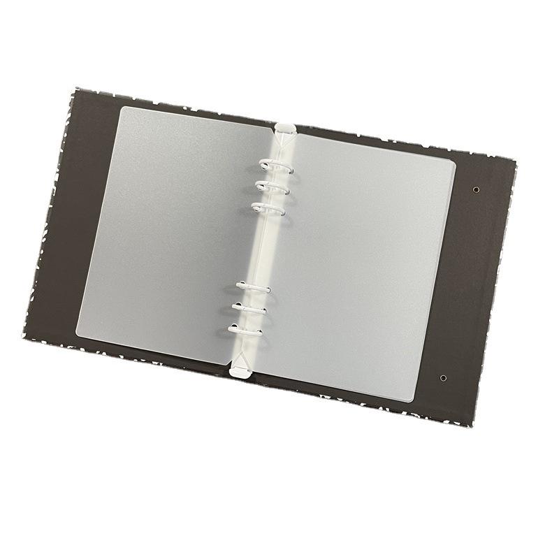 A5 Four-Pocket Star Card Album Divider: 6-Hole PP Binder Separator Sheets for Inner Page Protection.