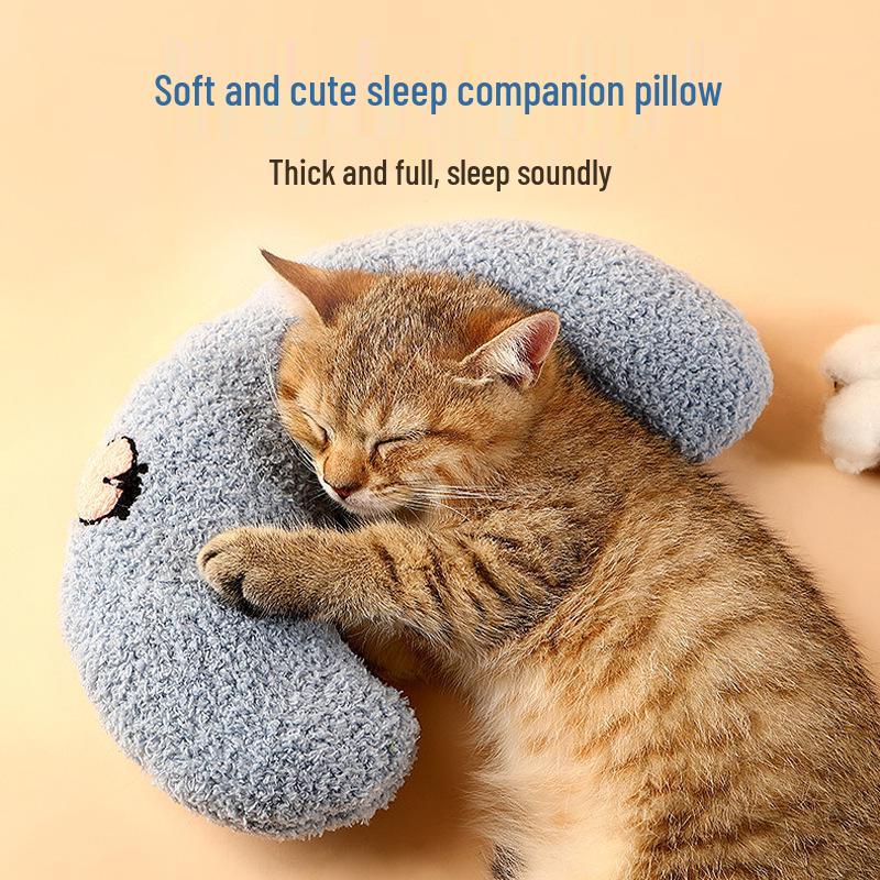 Memory Foam Neck Protection Pillow for Cats and Small Dogs