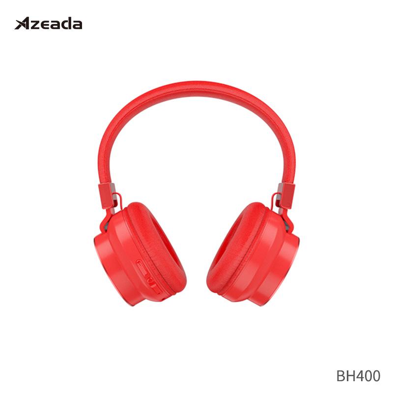 

Azeada High-End Bluetooth Over-Ear E-Sports Headset - Metal Folding Wireless Design PD-BH400 retractable folding storage червоний