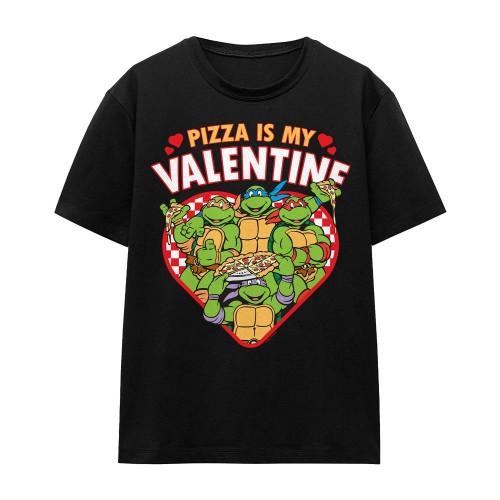 Teenage Mutant Ninja Turtles Unisex Adult Pizza Is My Valentine T-Shirt