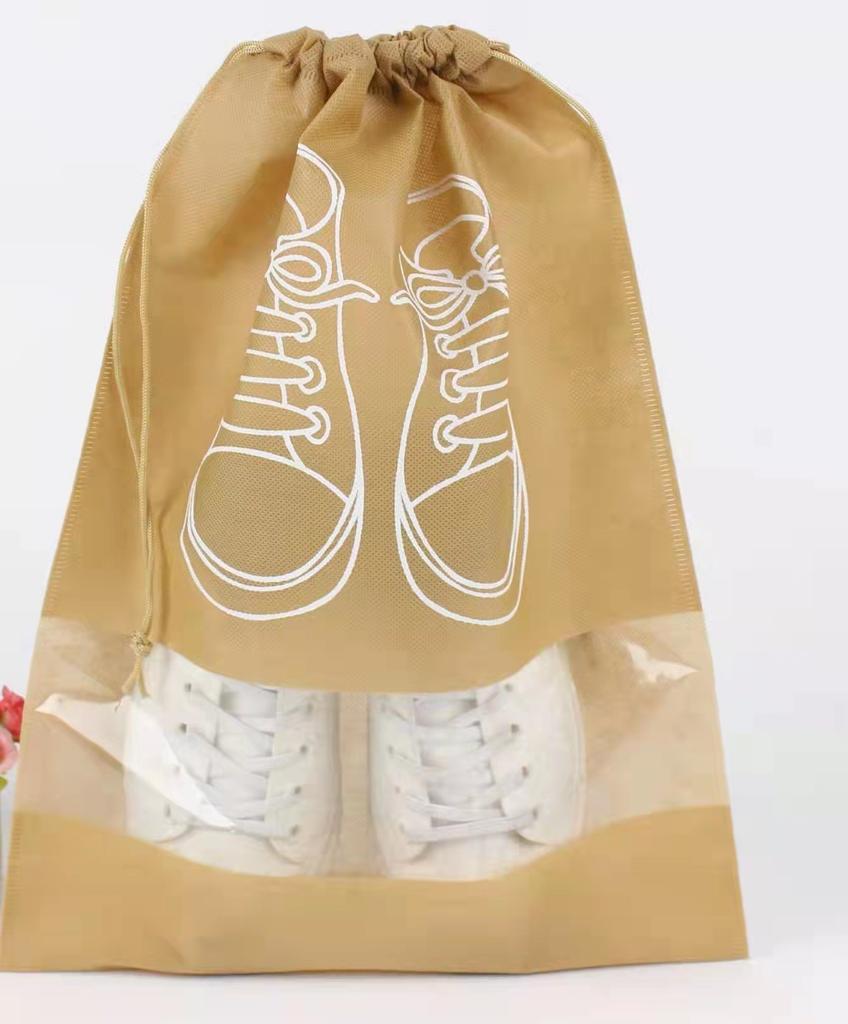 2PCS Portable Shoes Storage Bags Travel Dustproof Drawstring Bag Shoes Storage Organizer Home Organization for Men and Women