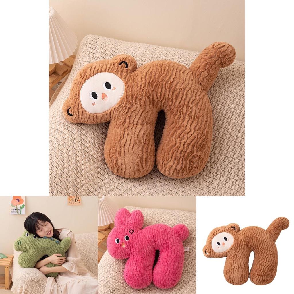 Cute Cartoon Plush Cushion Pillow For Sleeping Office And Car Seats