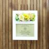 Parfait Campagne Preserved Flower Photo Frame, Yellow, Large, in a Gift Box