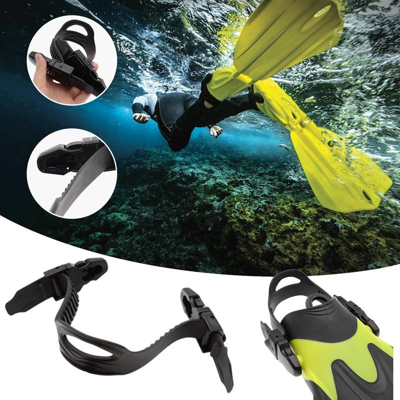 Diving Fin Straps Non Slip Flippers Ties Set of 2 Adjustable Tension Fin Keeper Replacement for Swim Dive Work Lake Sea Beach
