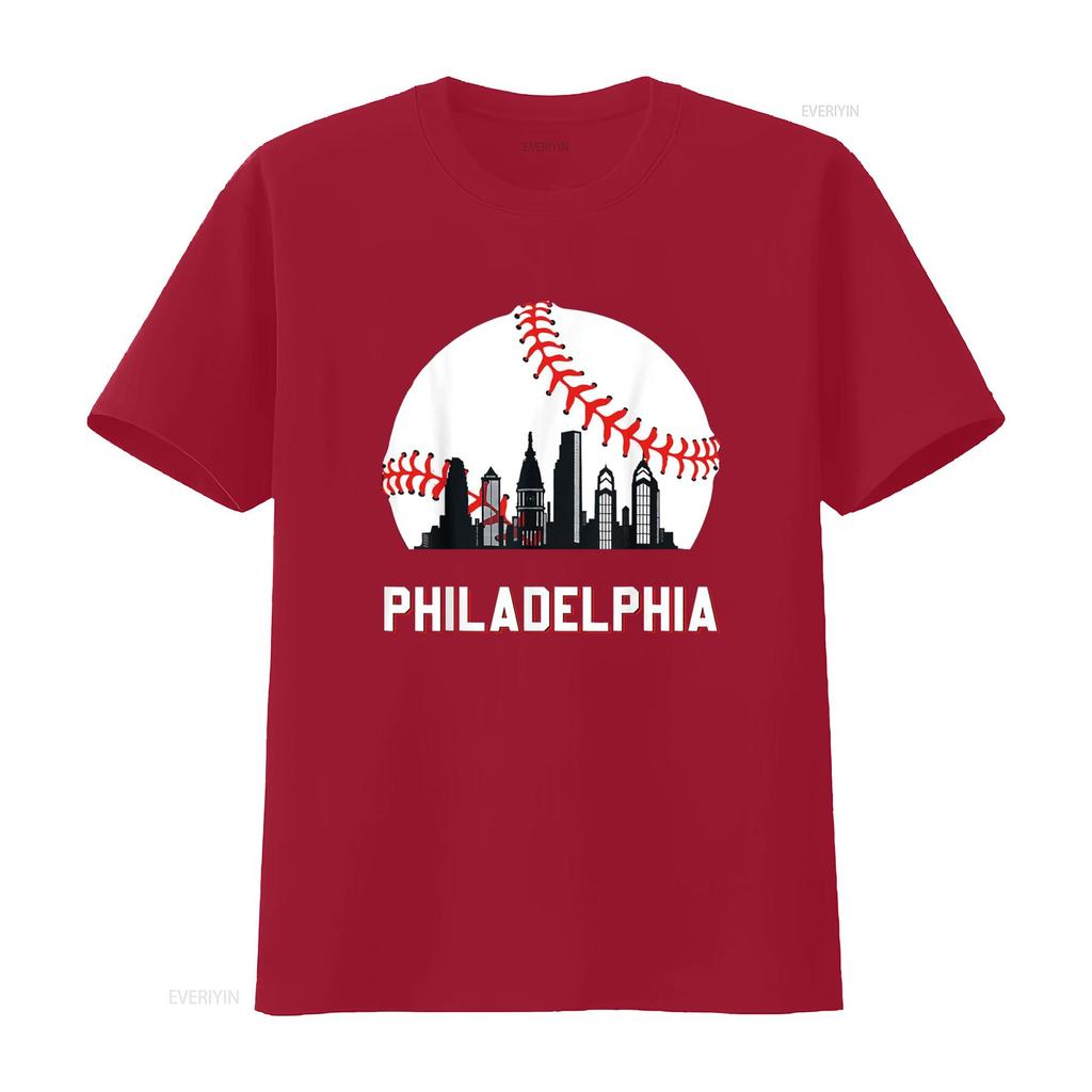 Vintage Philly Baseball Leopard Herz Fans T-Shirt vintage gewaschenes Oberteil für den Alltag leicht stylisch Designer-Kleidung