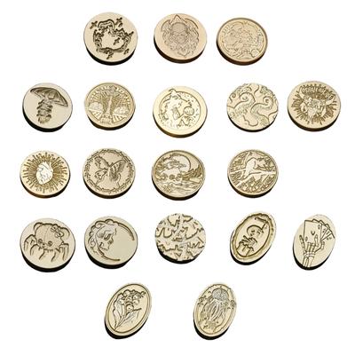 Emboss Sealings Wax Stamp Head Metal Sealing Stamp Wax Seal Stamp Head Replacement for Envelope Sealing & Greeting Cards