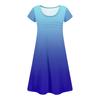 Women's Summer Casual Petal Slim Stripe Pleated Solid Color Dresses