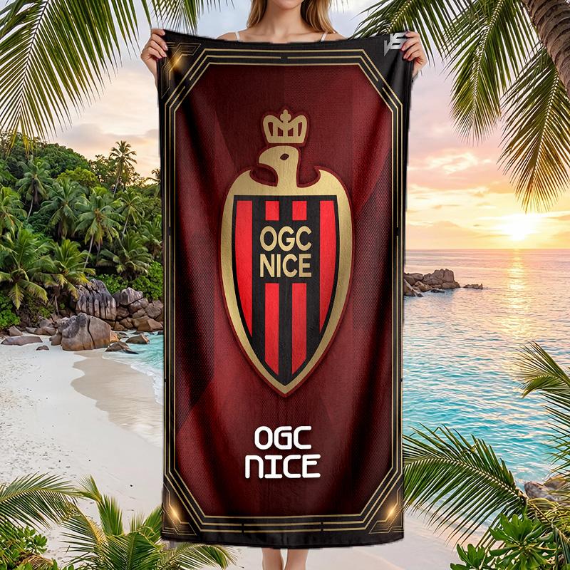 OGC Nice FC print Quick Dry Beach Towel Microfiber Absorbent Portable Travel Swimming Towel