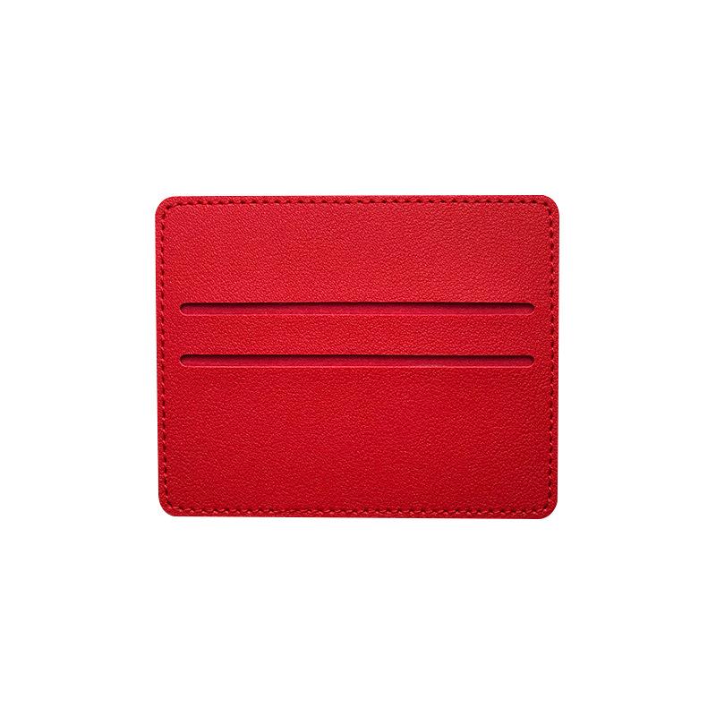 Ultra-thin ID card protective cover, card clip, women's leather card cover, pu leather credit card, multi-card card bag.