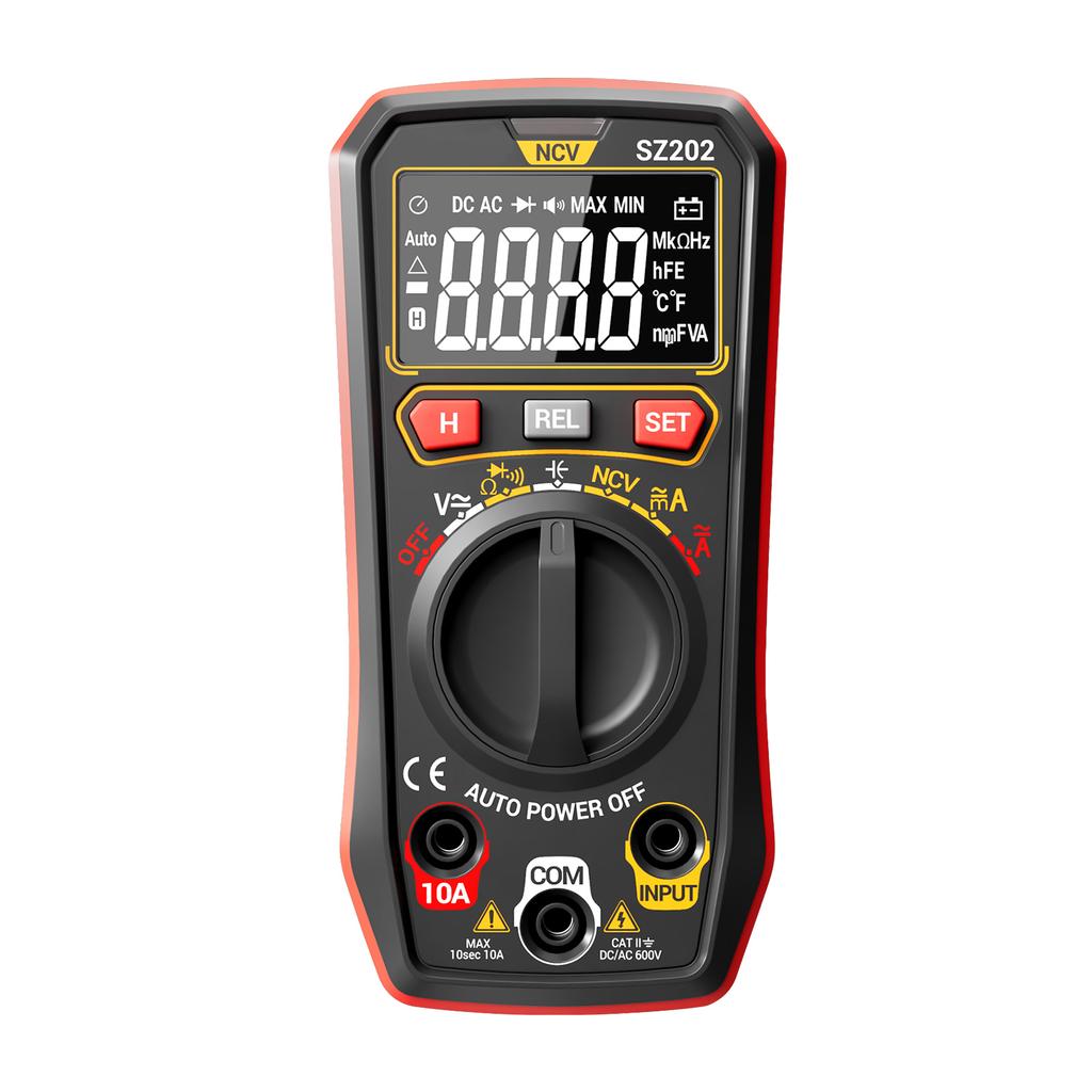 Digital Multimeter, Auto-Ranging 4000 Counts, Portable Ohm Volt Amp Tester Measures NCV, Voltage, Current, Diode, Capacitance