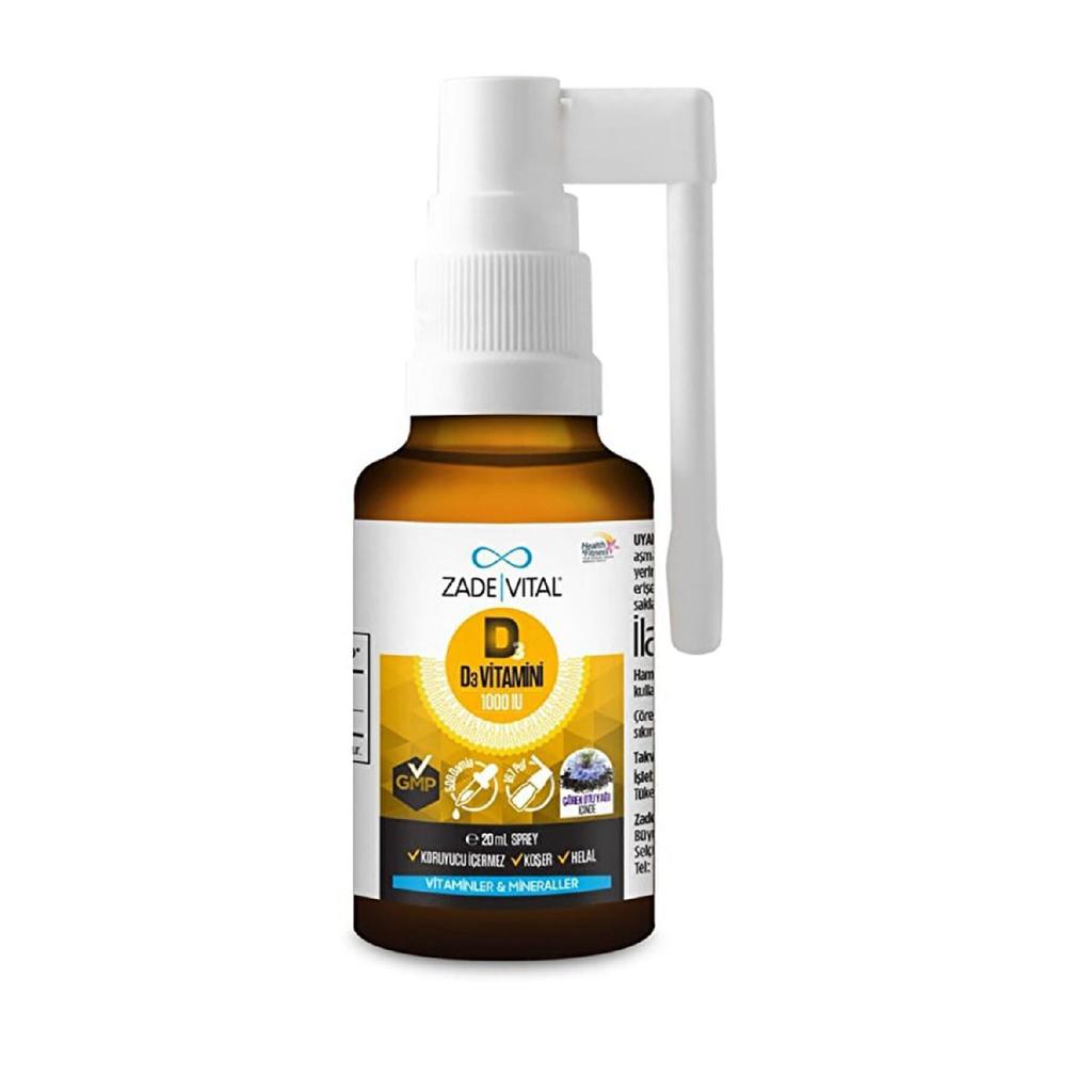 Vitamin D3 1000 Iu Plus Oil (nigella Sultiva) Spray Drops 20 Ml