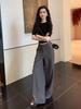 Women's High Waist Wide Leg Drape Suit Pants - 2026 Spring/Autumn Old Money Style