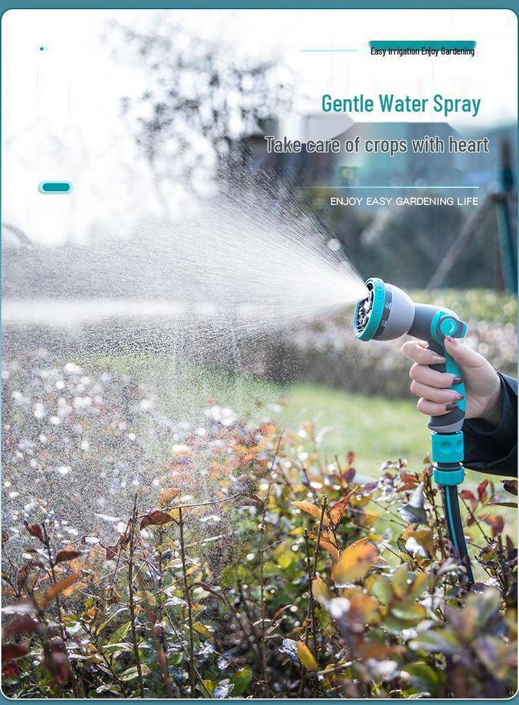 High-Pressure Water Gun & Garden Shower Hose Set