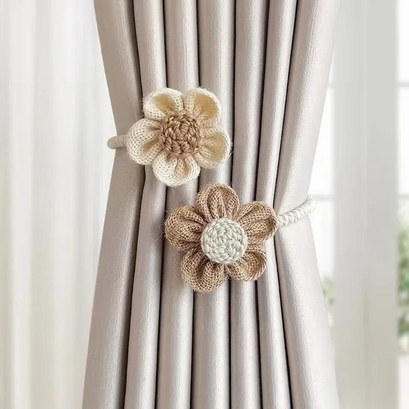 Blumen Vorhang Magnetische Bindeseile Raffhalter Schnallenclips Zubehör Stangen Accessoires Hakenhalter Heimdekorationen