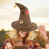 Straw Witch Hat Scarecrow Hat, Novelty with Straw, Halloween Costume Creative Party Accessory for Cosplay Party, Festival Dress Up Prop Gear