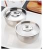304 Stainless Steel Steamed Egg Bowl with Lid for Babies - Steamer, Stew Pot, and Soup Use