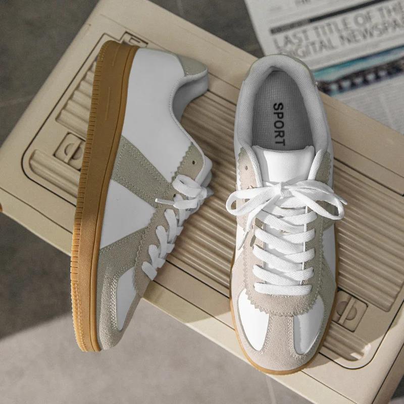Mode Herren Freizeitschuh Atmungsaktiv Weiß Herren Sneaker Mode Fahren Laufen Tennisschuhe für Herren Skate Flats Paar Sneaker 36-47