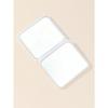 Minimalist Portable White Square Folding Mirror,Makeup Tools Gifts For Women
