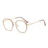 Polygon Brown Anti-Blue Light Myopia Glasses: Korean Style Face-Flattering Frames