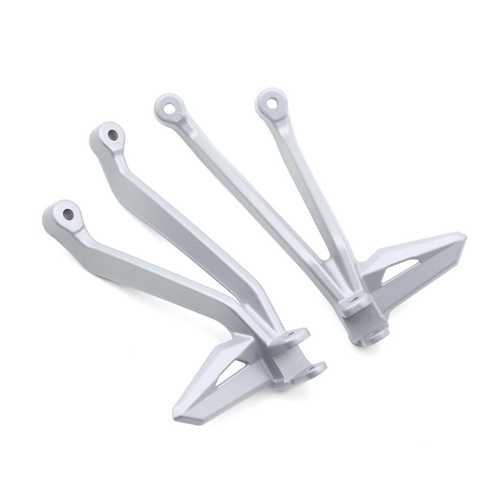 

Для Street Triple 765RS 765 R RS 765R Moto2 2020-2025 Комплект подножек заднего пассажира мотоцикла Подножки Кронштейн подставки для ног 2024 серебряный