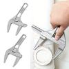 Adjustable Wrench Precision Scale Markings Extra-Wide 68mm Mouth Opening Compact Size Short Handle